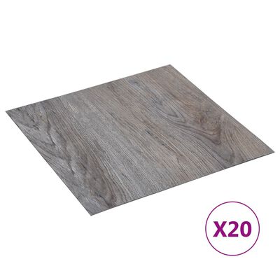 vidaXL iseliimuvad põrandaplaadid 20 tk, PVC, 1,86 m², helepruun