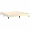 vidaXL vedrumadratsi voodiraam, kreemjas, 180x200 cm, kunstnahk