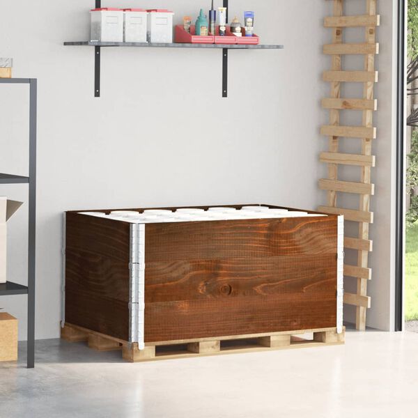 vidaXL kaubaaluste &auml;&auml;red 3 tk, pruun, 120x80 cm, toekas m&auml;nnipuit