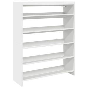 vidaXL kingariiul, valge, 80 x 25 x 100 cm, tehispuit