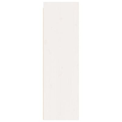 vidaXL seinakapp, valge, 30 x 30 x 100 cm, täismännipuit