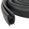 vidaXL Garaaži Ukse Tihend Must 41 x 33 mm 2,5 m PVC