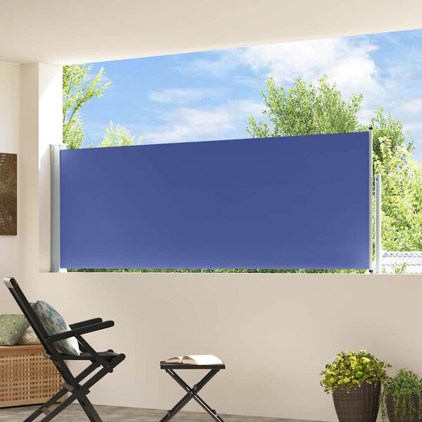 vidaXL lahtit&otilde;mmatav terrassi k&uuml;lgsein, 100 x 300 cm, sinine