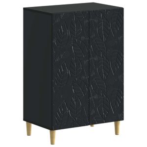 vidaXL Kinga kapp DELFT 59,5 x 39,5 x 90 cm Tehispuit Must