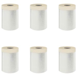 vidaXL Tolmumatt liimiga teibiga 6 pcs L&auml;bipaistev 55 x 3300 cm HDPE