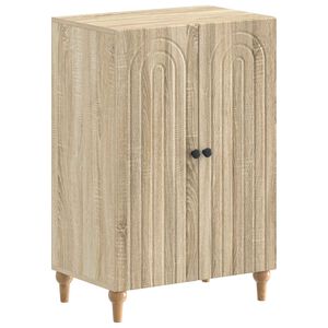 vidaXL Kinga kapp ALKMAAR 59,5 x 39,5 x 90 cm Tehispuit Sonoma tamm