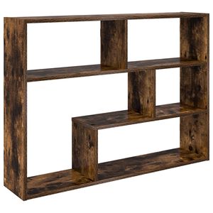 vidaXL Seinariiul Seinale kinnitav Suitsutatud tamm 95 x 20 x 69,5 cm
