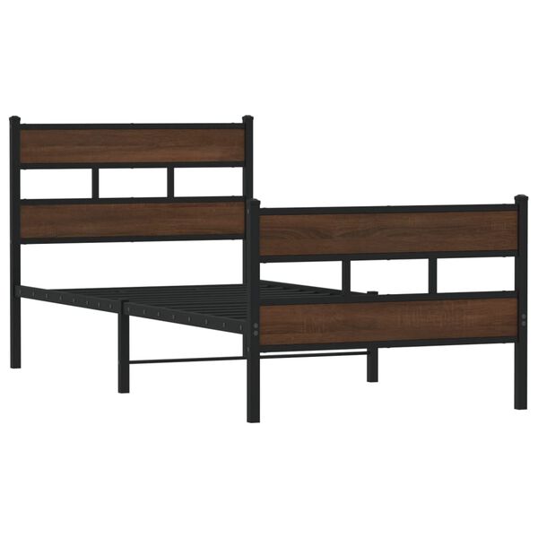 vidaXL peatsiga voodiraam, ilma madratsita, peatsiga ja tallalauaga