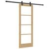 vidaXL Libisev uks ORKDAL Looduslik ja must 73,5 x 198,5 cm