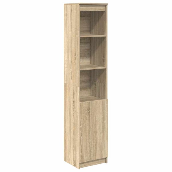 vidaXL Highboard Sonoma tamm 37,5x35x180 cm Engineered Wood