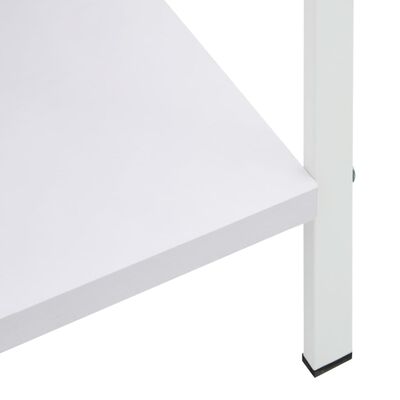 vidaXL 5-korruseline raamaturiiul valge 60x27,6x90,5 cm, tehispuit