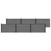 vidaXL Aiapaneel 6 pcs WPC ja Alumiinium Hall