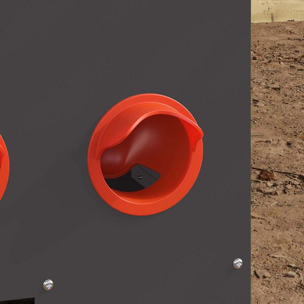 vidaXL Kanali feeder Must 60.5 x 29 x 51 cm Külmvalsitud teras