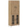 vidaXL K&otilde;rgushein 2 pcs K&auml;sit&ouml;&ouml;puu 69,5 x 34 x 180 cm Tehispuit