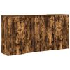 vidaXL vastuv&otilde;tulaud, suitsutatud tamm, 200x50x103,5 cm, tehispuit