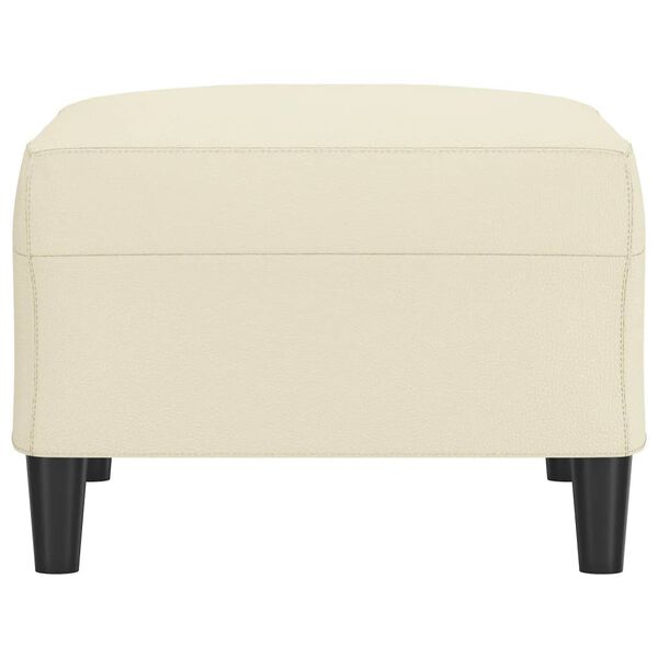 vidaXL jalapink, kreemjas, 70 x 55 x 41 cm, kunstnahk