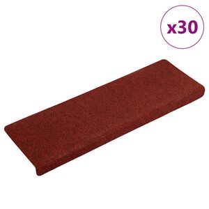 vidaXL trepimatid, isekleepuvad, 30 tk, 65 x 21 x 4 cm, bordoopunased, ristk&uuml;likukujulise servaga