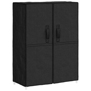 vidaXL kingakapp, must, 60 x 28 x 90 cm, kangas