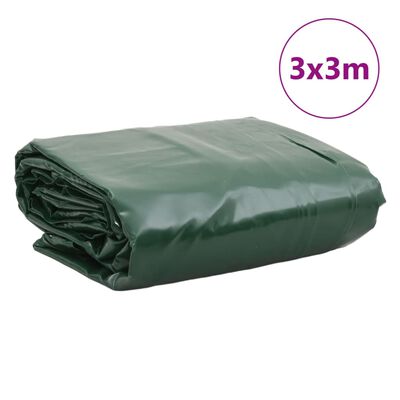 vidaXL present, roheline, 3 x 3 m, 650 g/m²