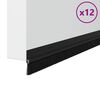 vidaXL Isekleebivad Uksed Brush Seibid 12 pcs Must 100 cm