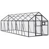 vidaXL linnumaja, antratsiit, 1,79x6x1,85 m alumiinium