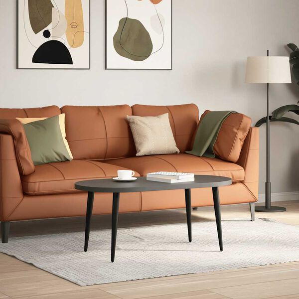 vidaXL kohvilaua jalad, koonusekujulised, 4 tk, mustad, 42–43 cm, terasest