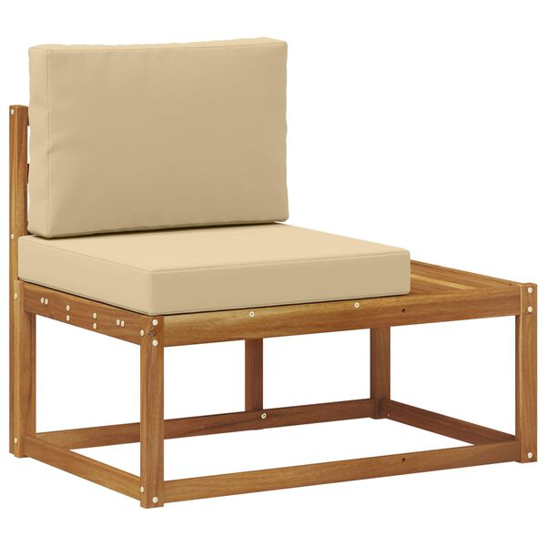 vidaXL V&auml;lim&ouml;&ouml;bel L&otilde;ppdiivan padjaga Neutraalne 91 x 63 x 73 cm