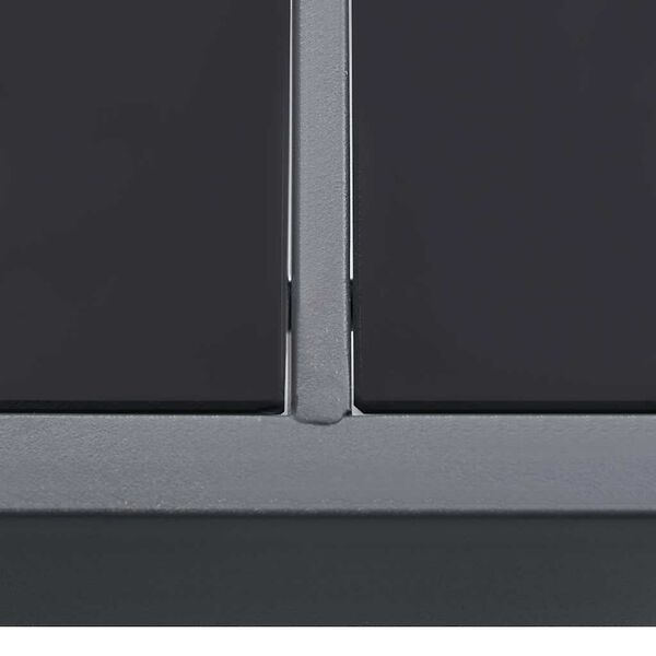 vidaXL õue söögilaud, antratsiithall, 190 x 90 x 74 cm, teras