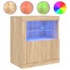 vidaXL puhvetkapp LED-tuledega, Sonoma tamm, 60,5 x 37 x 67 cm