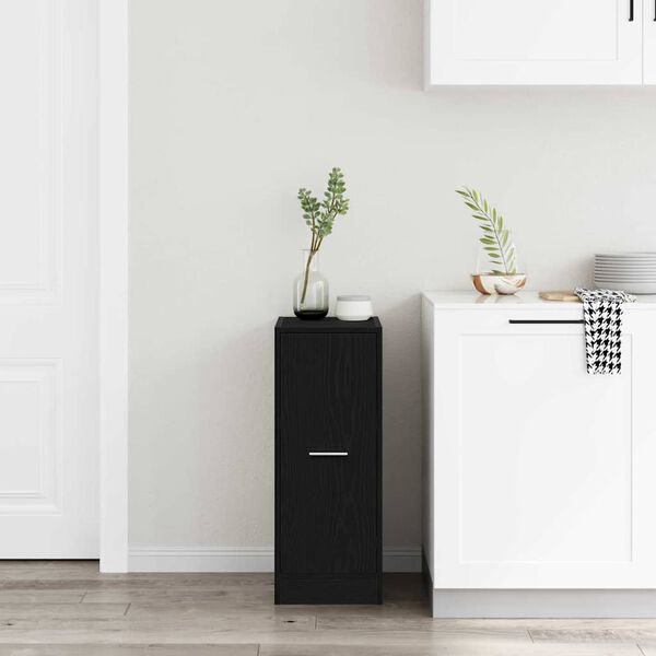 vidaXL Apteekri kapp Must tamm 30 x 41 x 77.5 cm Tehispuit