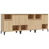 vidaXL puhvetkapid 3 tk, Sonoma tamm, 60 x 35 x 70 cm, tehispuit
