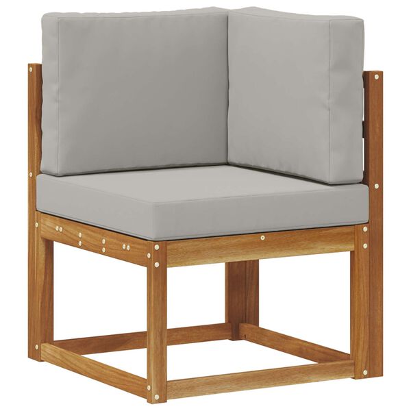 vidaXL V&auml;li diivanikomplekt padjaga 8 pcs Looduslik ja Hele Hall