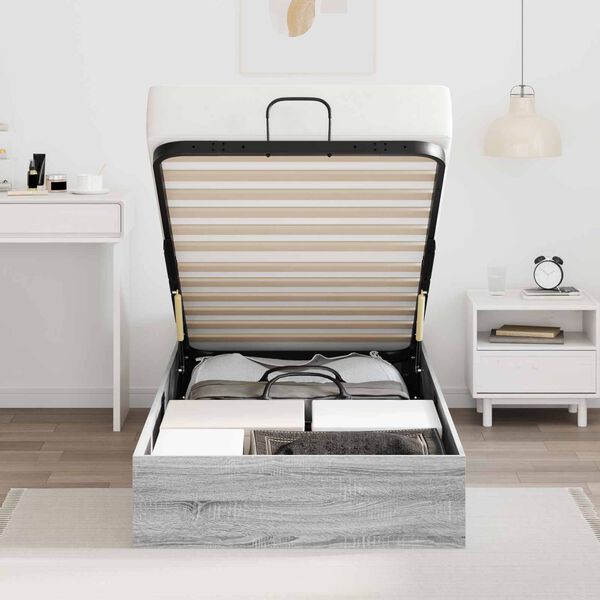 vidaXL Ottomani voodiraam Hall Sonoma 193 x 120 x 25 cm Saepuruplaat