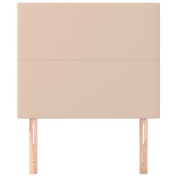 vidaXL peatsiplaat, cappuccino, 90 x 5 x 118/128 cm, kunstnahk