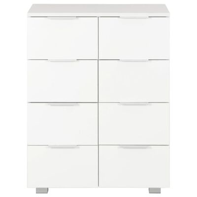 vidaXL puhvetkapp kõrgläikega valge 60 x 35 x 80 cm, puitlaastplaat