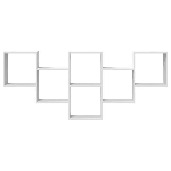 vidaXL seinariiul, valge, 159x18x66 cm, tehispuit