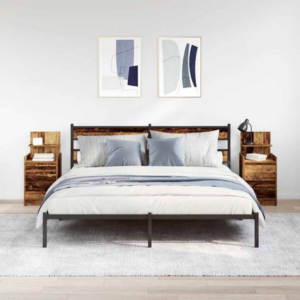 vidaXL &ouml;&ouml;kapid, 2 sahtliga 2 tk, vana puit 38x34x80 cm