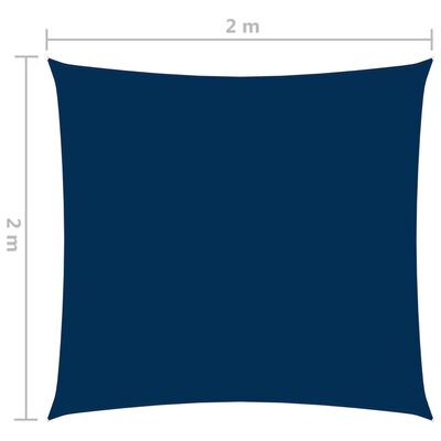 vidaXL oxford-kangast päikesepuri kandiline, 2 x 2 m, sinine