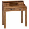 vidaXL Kirjutuslaud Naturaalne 89,5 x 49,5 x 100 cm Tugev teakpuit