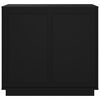 vidaXL puhvetkapp, must, 80 x 34 x 75 cm, tehispuit