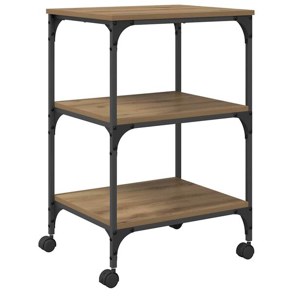 vidaXL Printeri alus K&auml;sit&ouml;&ouml;puu 50 x 41 x 75 cm Tehispuit