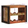 vidaXL Veepudeli Riiul Pruun 100 x 45 x 33 cm Tugev taastatud puit