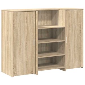 vidaXL vastuv&otilde;tulaud, sonoma tamm, 135x50x103,5 cm, tehispuit