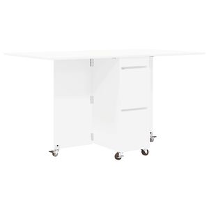 vidaXL S&ouml;&ouml;gilaud 2 pcs 140 x 80 x 77 cm Tehispuit Valge Ristk&uuml;lik