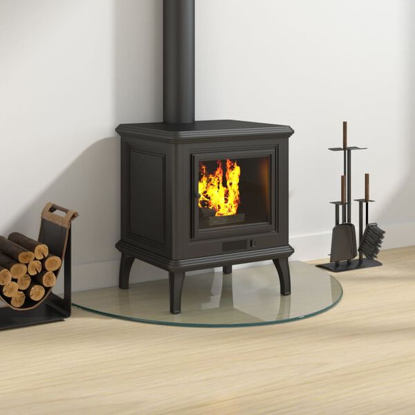 vidaXL kamina klaasplaat, pool&uuml;mar, 800x500 mm