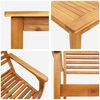 vidaXL Aia söögilaudade komplekt 3 pcs Pruun tugev akaatsiapuit