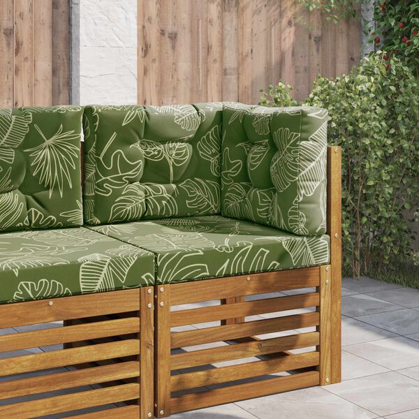 vidaXL V&auml;lim&ouml;&ouml;blitugi patja 3 pcs Lehe Kujundus Pol&uuml;ester