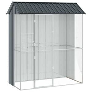 vidaXL Lindude puur Antratsiit 215 x 110 x 247 cm Tsinkteras