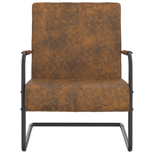 vidaXL konsooldisainiga tool, pruun, kangas