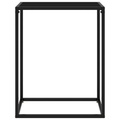 vidaXL konsoollaud, must, 60 x 35 x 75 cm, karastatud klaas